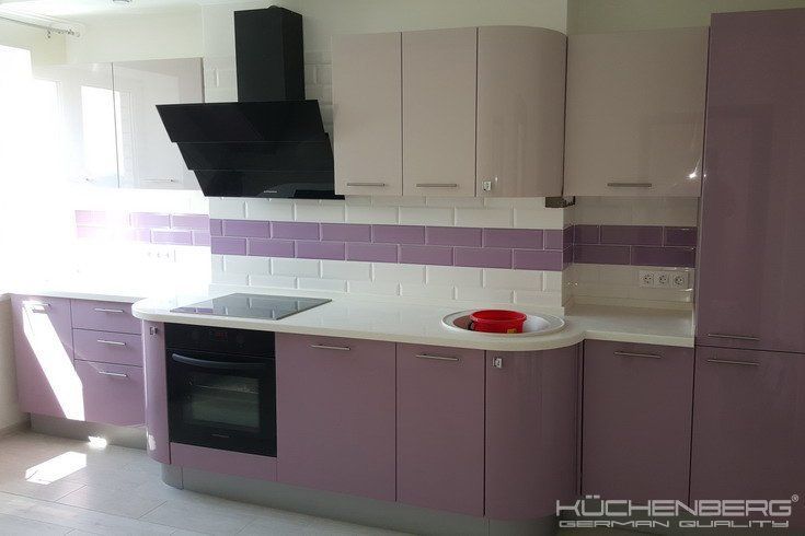 Фиолетовая кухня в интерьере: идеи дизайна, фото